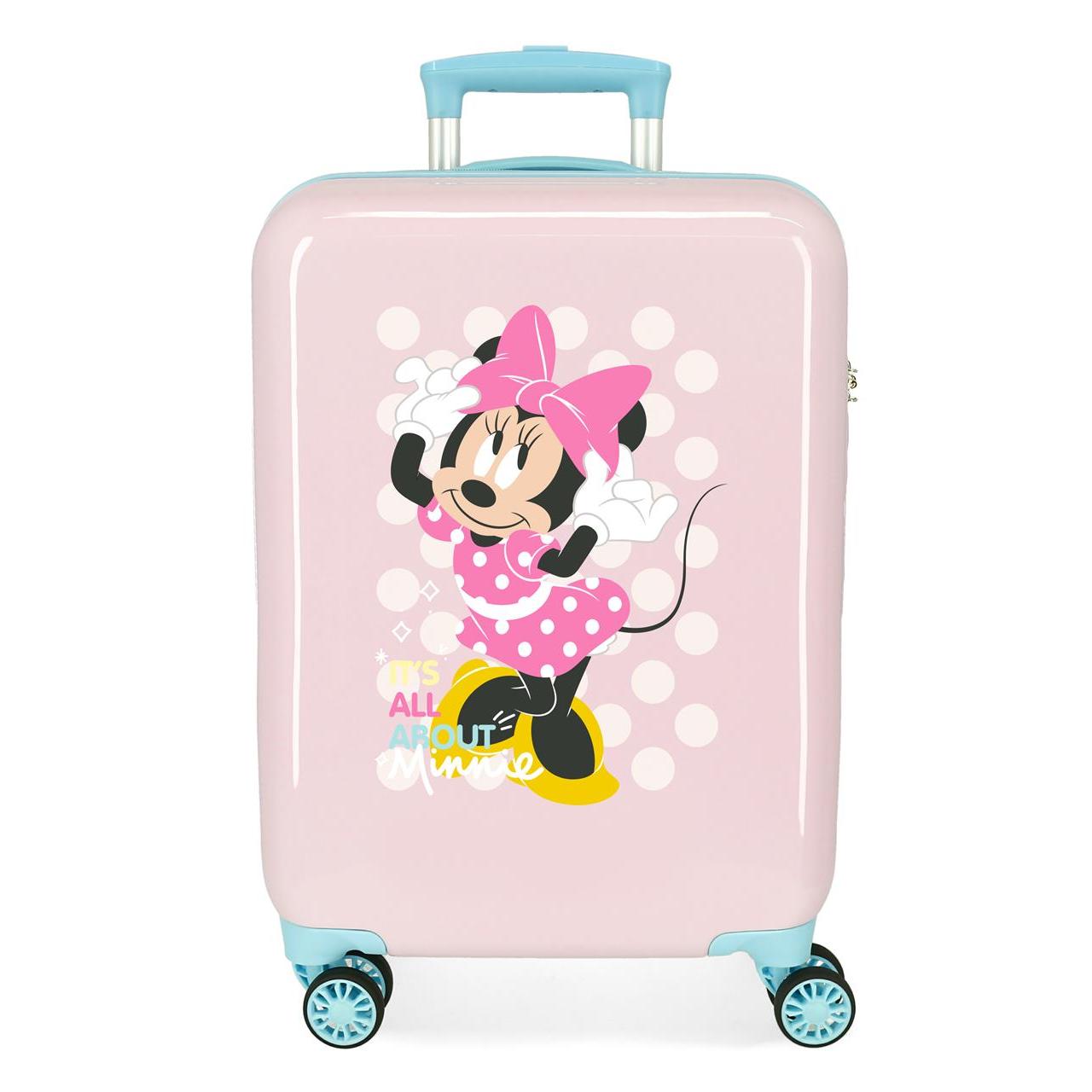 Disney Minnie Maleta De Cabina ABS Rígida Play All Day Rosa
