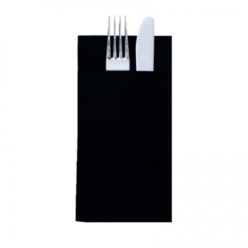 960 Uds. Servilletas de papel Kanguro negras 38x38 2 capas | Ref: KAN4040PPNG