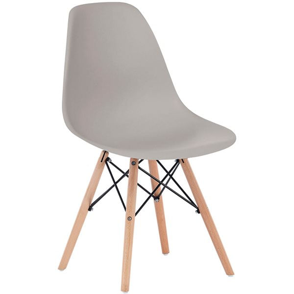 Pack de 4 sillas de comedor París estilo nórdico 82x51x46 cm Adec