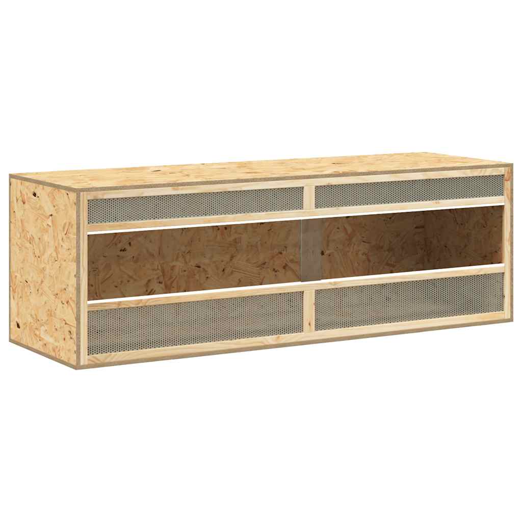 vidaXL Terrario de Madera Contrachapada Casa de Reptiles Comedero Multitalle