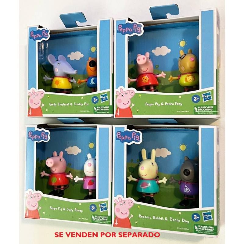 PACK DE 2 FIGURAS SURTIDAS PEPPA PIG MEJORES AMIGOS DE HASBRO