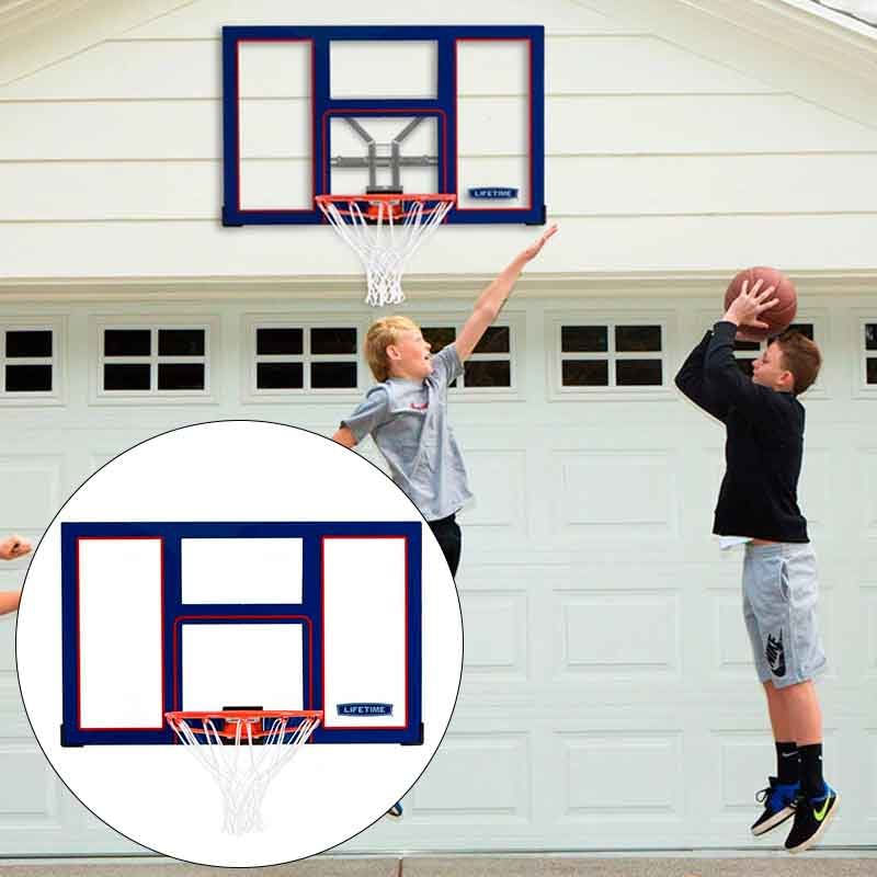 Tablero de baloncesto Lifetime ultrarresistente azul 76x122x5 cm