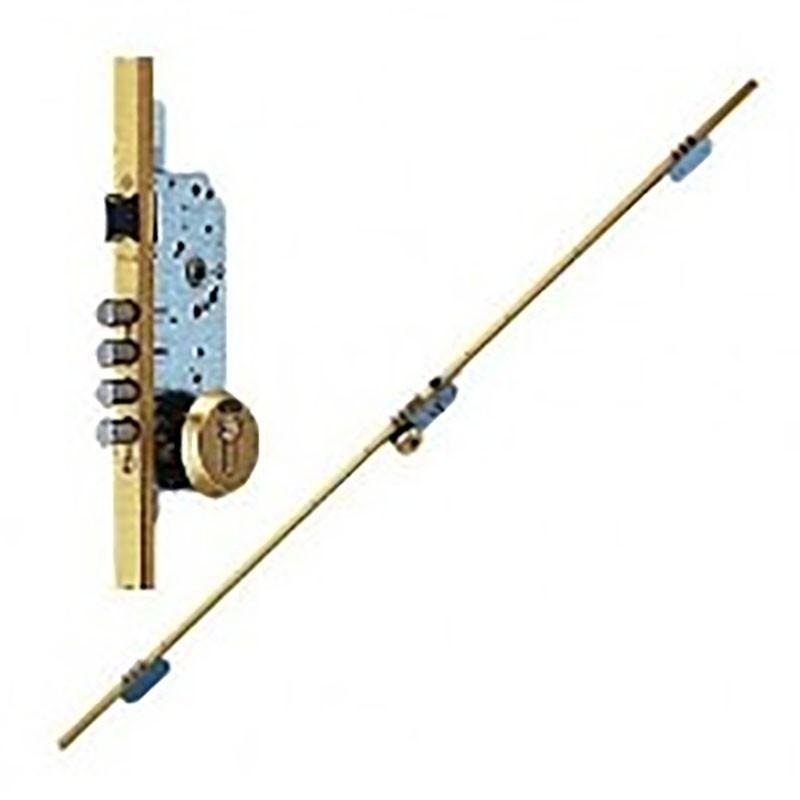 Cerradura seg.bulones tesa 3p t2b3566ln cerradero 40mm, plateada, esc/abierto