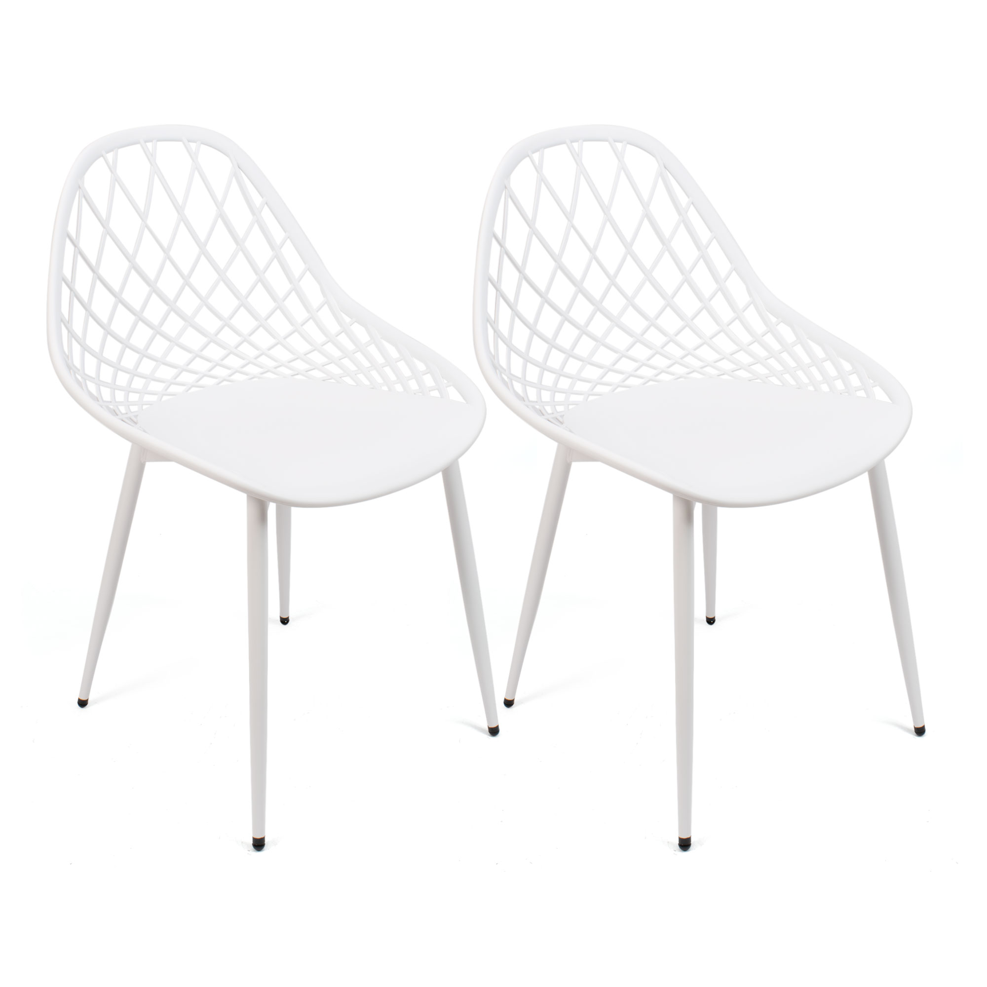 Conjunto de 2 y 4 Sillas The Secret Home - Polipropileno y Metal/Madera