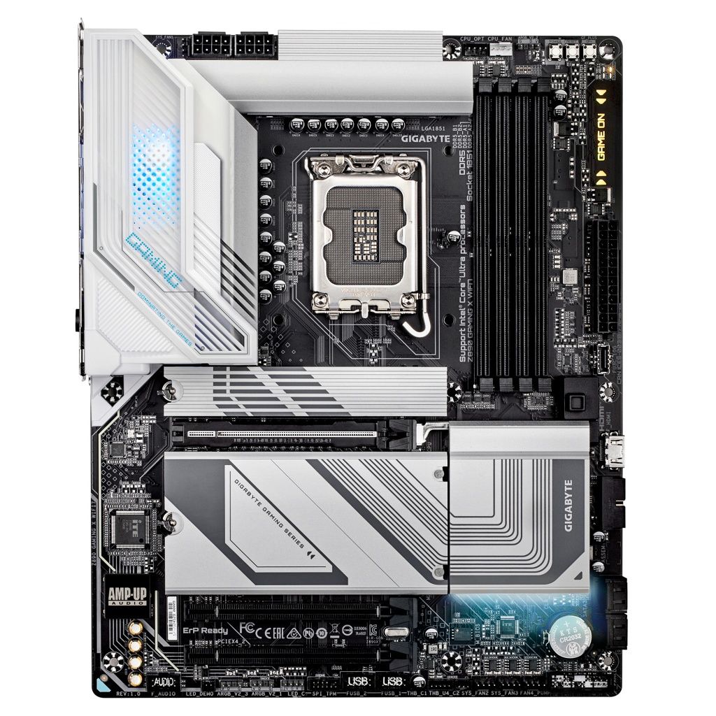 Gigabyte - Placa base Z890 GAMING X WIFI7 para PC con socket LGA1851, soporte DDR5 hasta 8800 MHz y VRM 16+1+2 fases