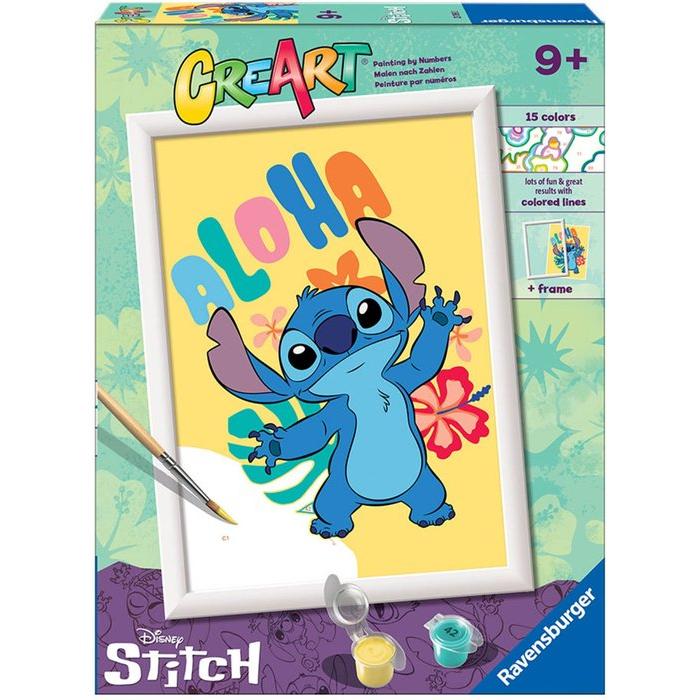 RAVENSBURGER CREART PINTAR POR NUMEROS SERIE D STITCH CREART NIÑOS