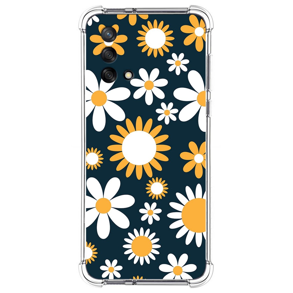 Funda Silicona Antigolpes para Oppo A74 4G diseño Flores 08 Dibujos