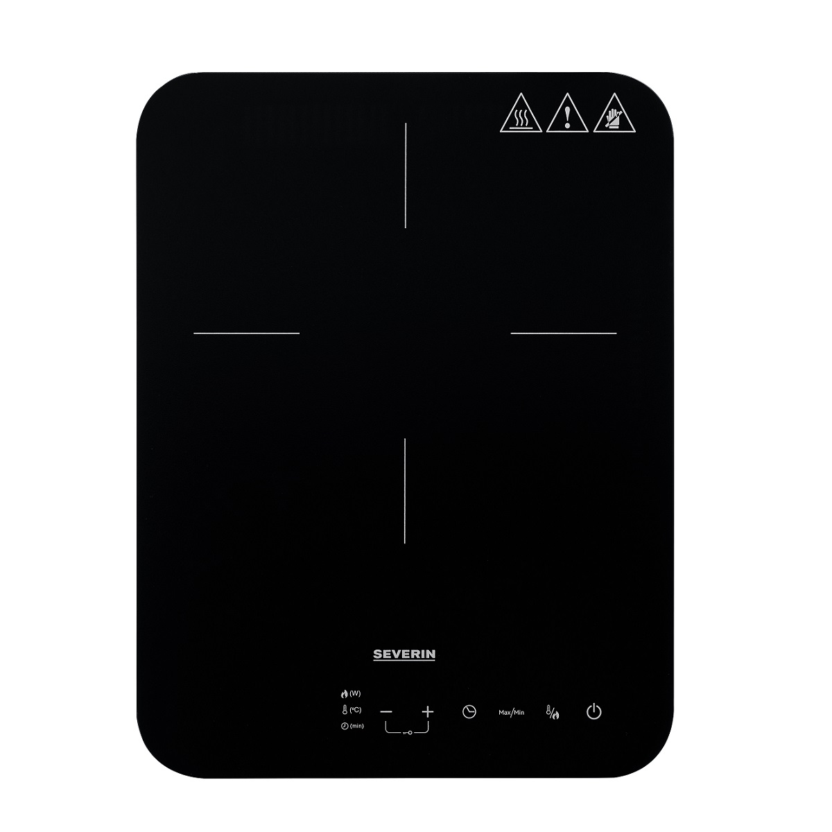 Placa inducción SEVERIN: rápida, eficiente, bajo consumo, 10 potencias, 60-240°C, táctil, temporizador y autoapagado.