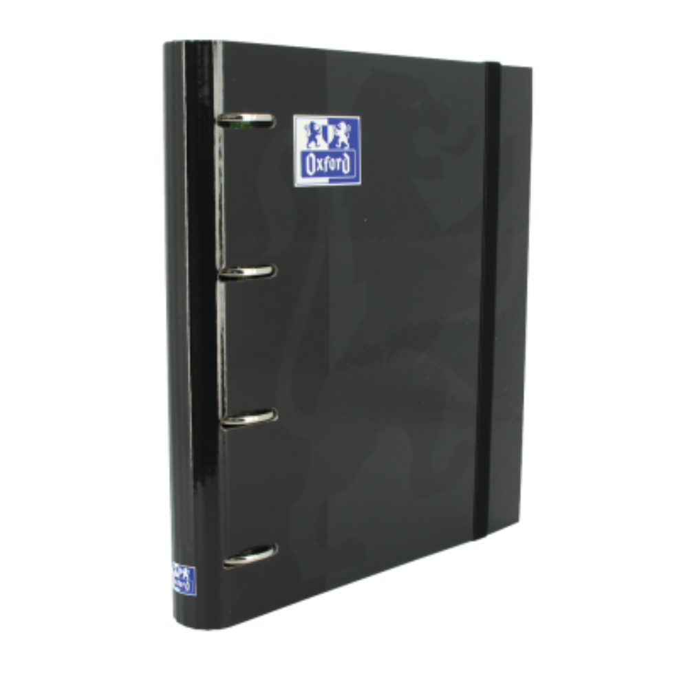 CARPEBLOC OXFORD A4 NEGRO CARPETA ANILLAS CON RECAMBIO CARTÓN EUROPEANBINDER.