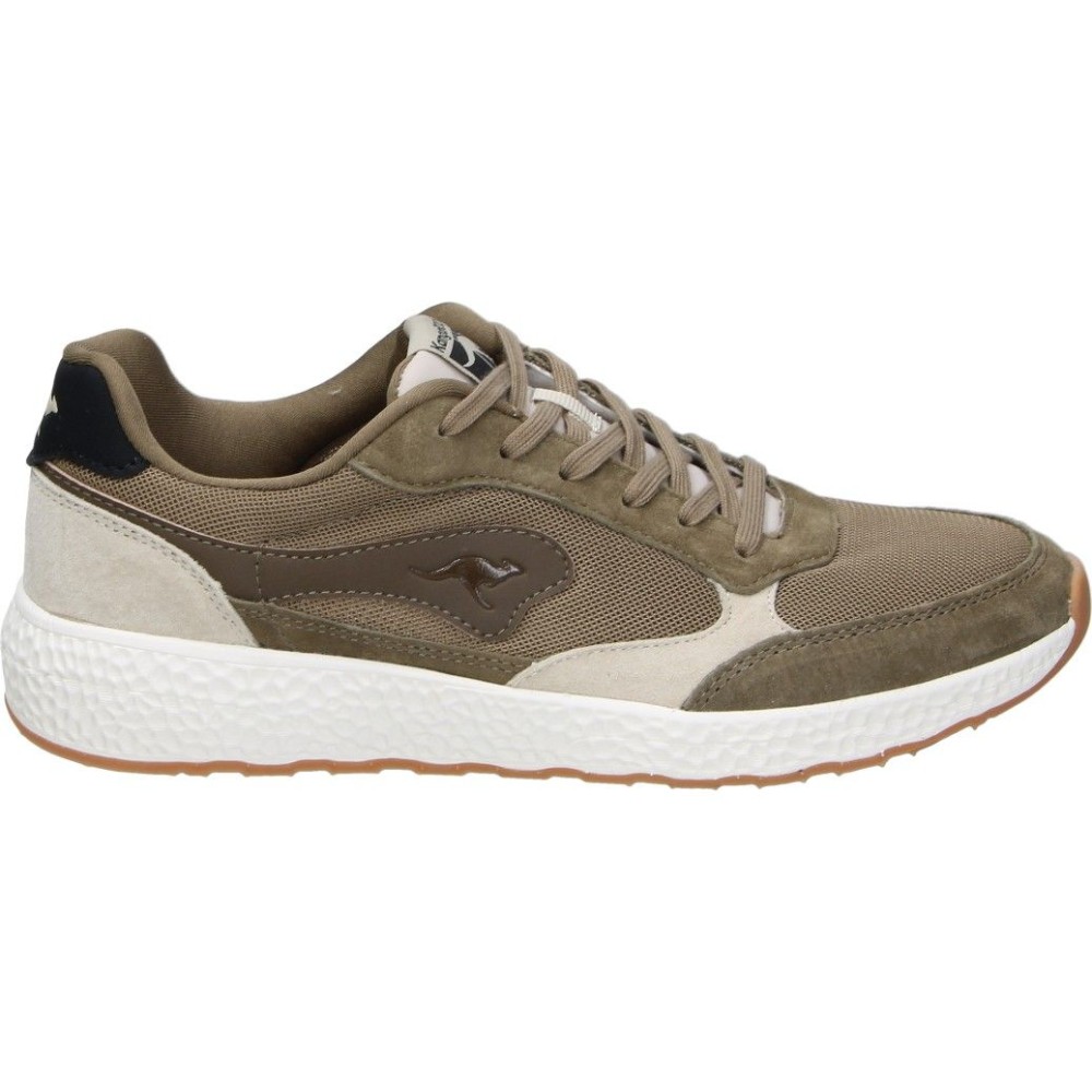 KANGAROOS | Zapatillas Kangaroos para Hombre – Zapato Casual en Color Marrón con Detalles – Sneakers con Cordones – Estilosos – Cómodos y Versátiles – Moda – Modelo K003-8