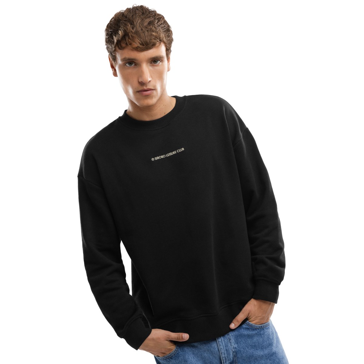 SIROKO - Sudadera Print sin Capucha Lifestyle para Hombre_