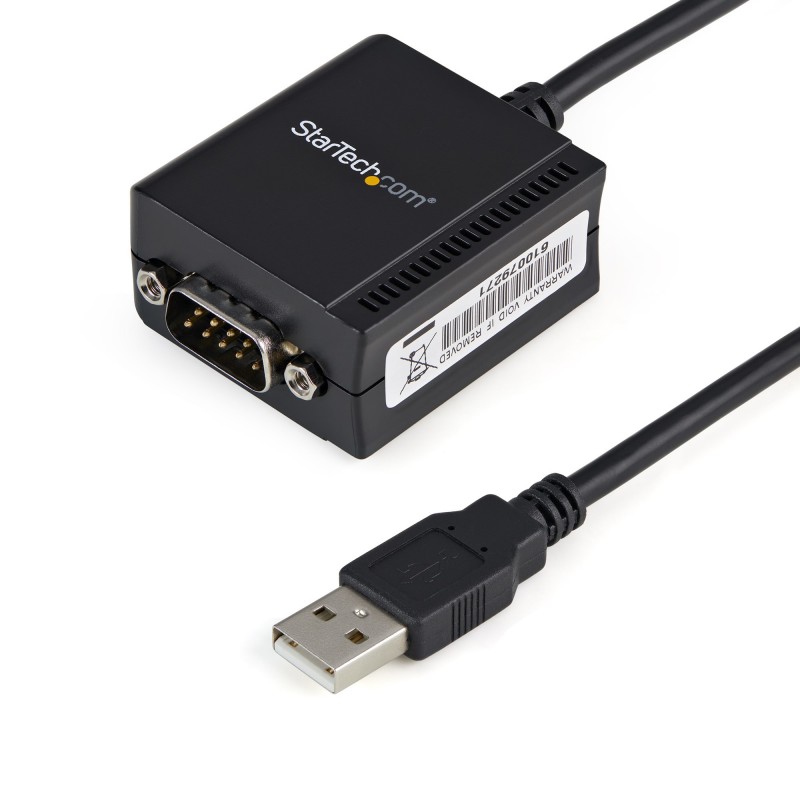 StarTech.com - Cable 1,8m USB a Puerto Serie Serial RS232 DB9 con Retención del Puerto de Asignación COM ICUSB2321F