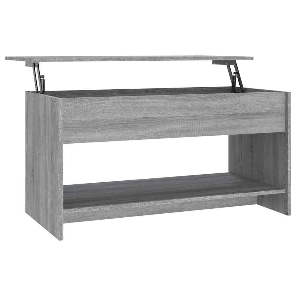 vidaXL Mesa de centro madera de ingeniería gris Sonoma 102x50x52,5 cm