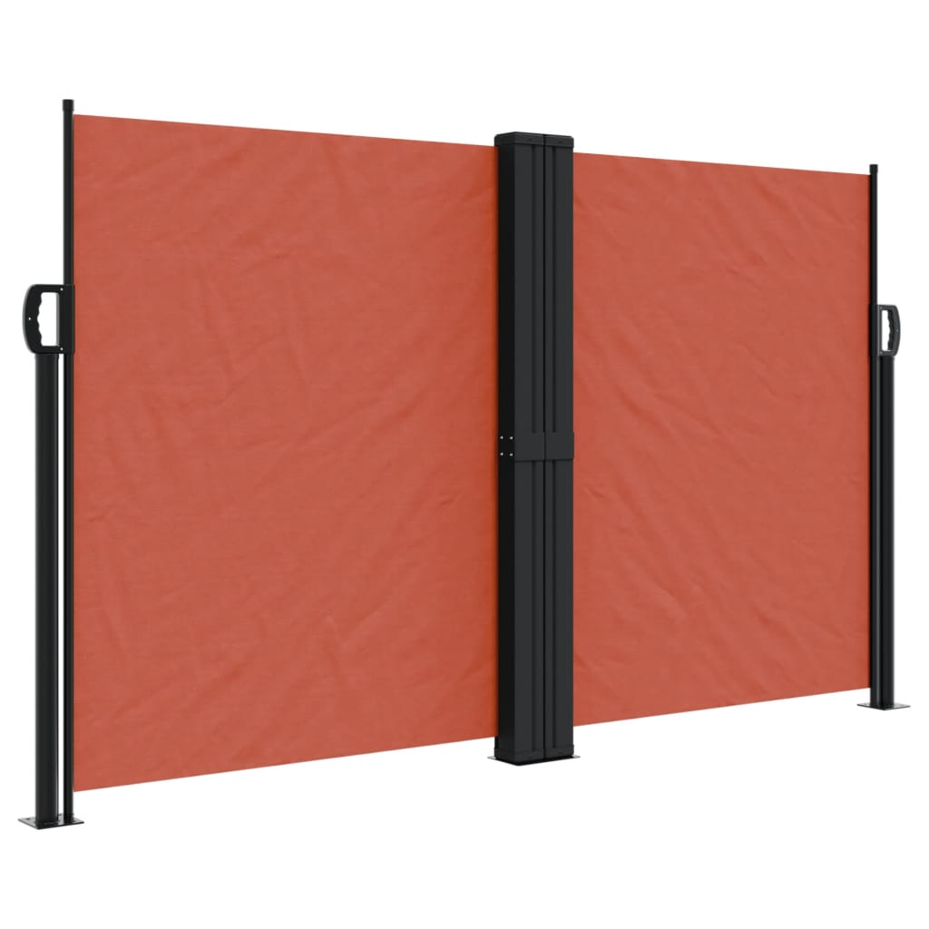 vidaXL Toldo lateral retráctil 140x600 cm Color Negro, Crema, Azul