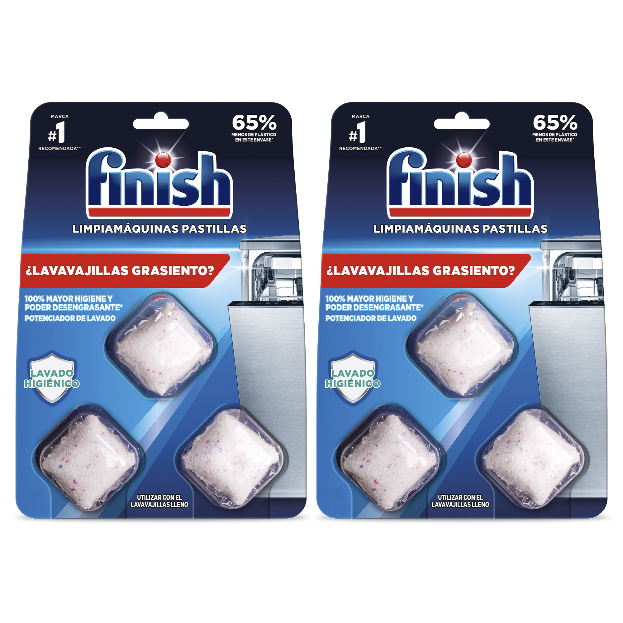 Finish - Finish Limpiamáquinas en pastillas - 6 lavados