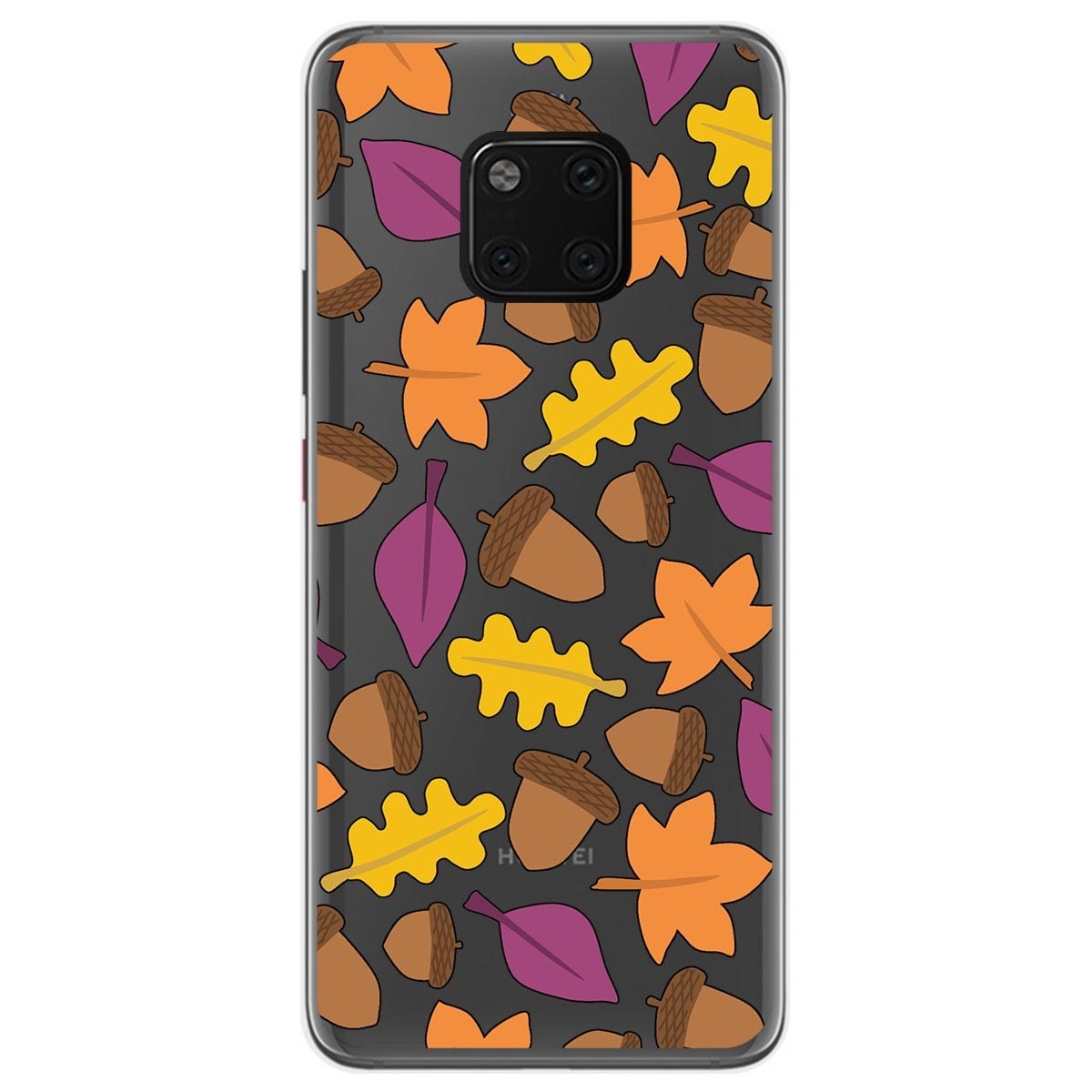Tumundosmartphone Funda Gel Transparente para Huawei Mate 20 Pro diseño Otoño Dibujos