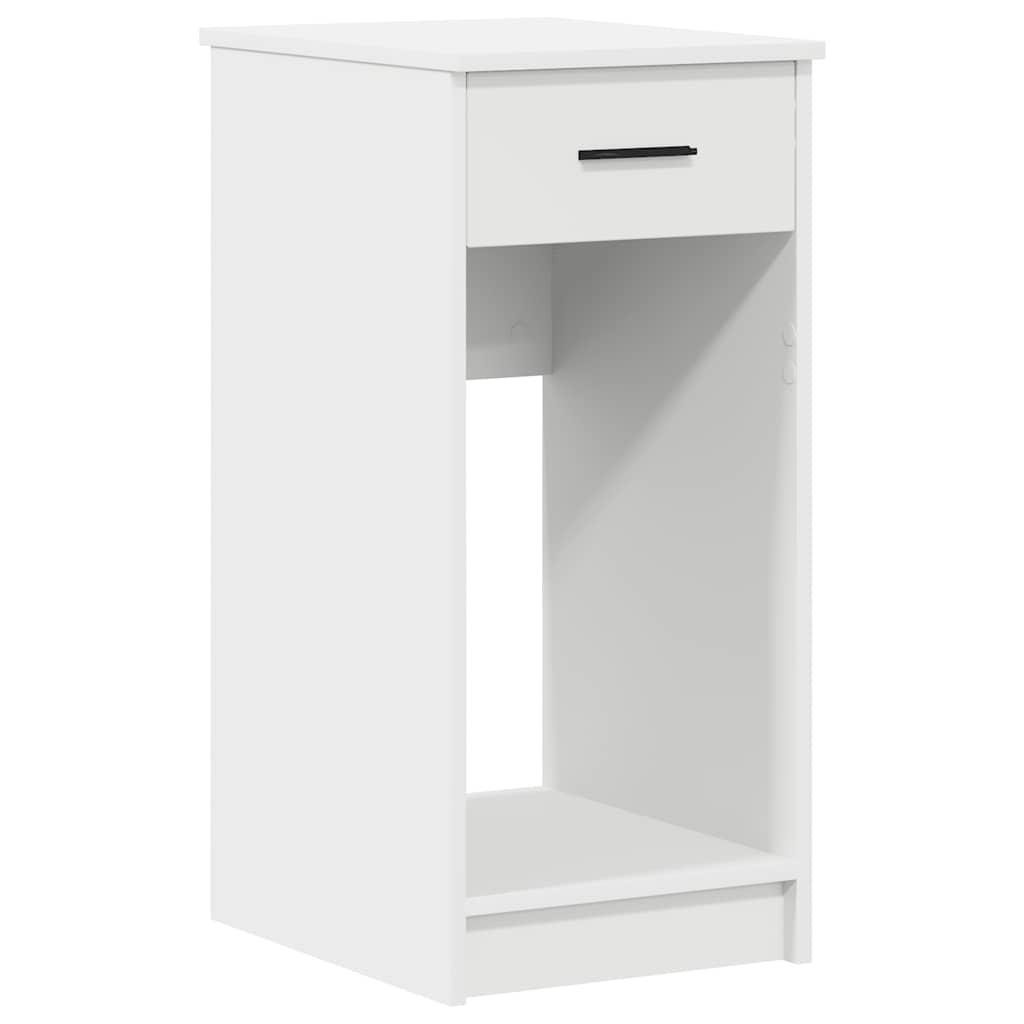 vidaXL Torre de ordenador con cajón blanco 35x45x77 cm