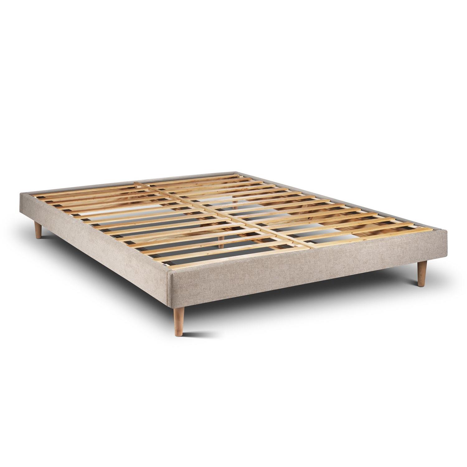 Somier de láminas 150x200 cm - Tejido Lienzo mate - Kit de montaje