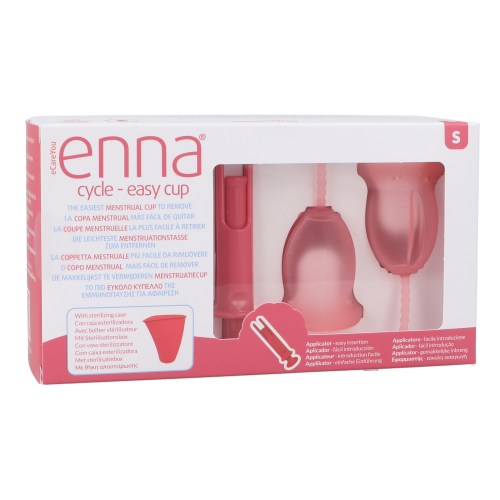 Enna Copa Menstrual T-S - 2 Copas Easy + Caja Esteriliz. + Apli.