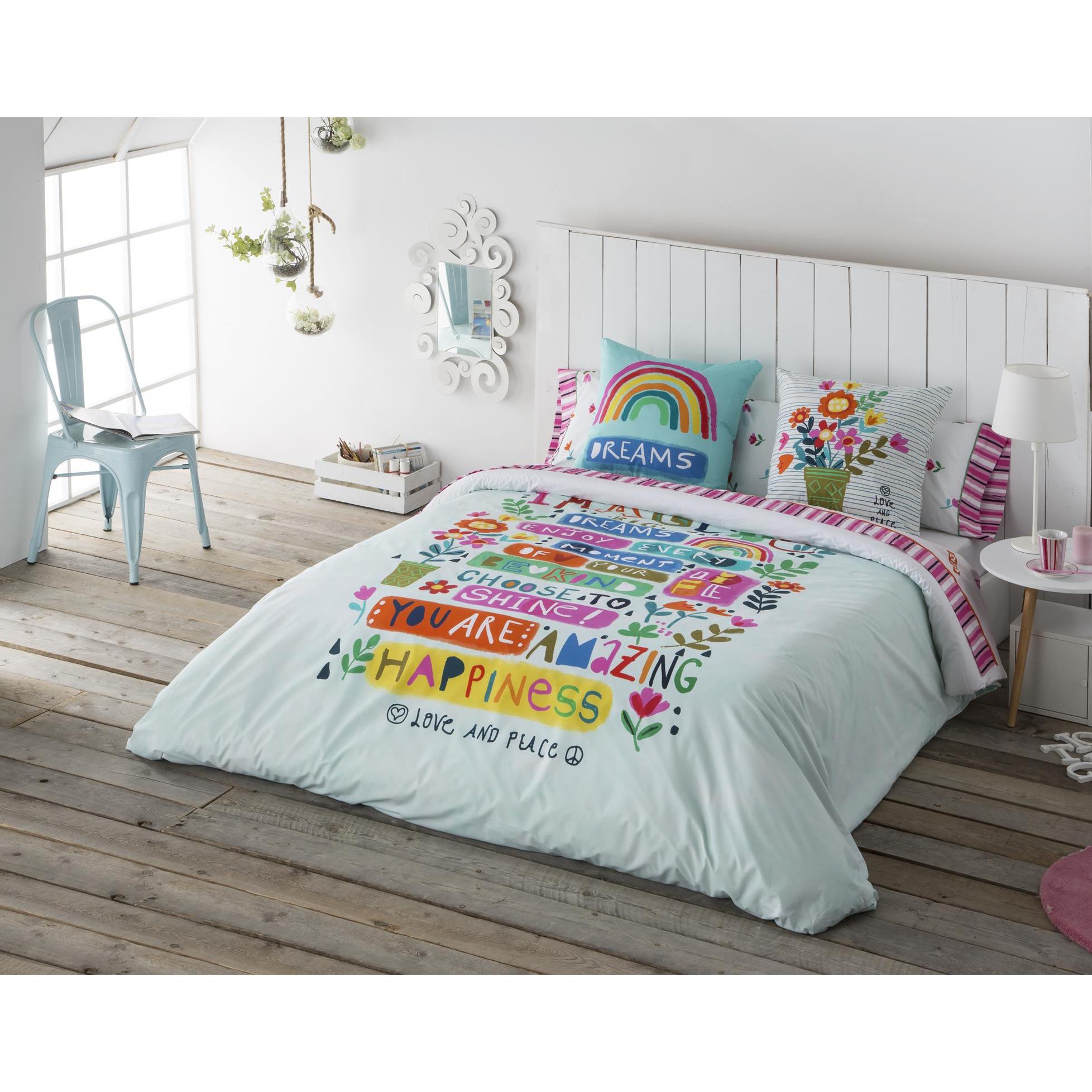 JVR - Funda nórdica juego de 2 piezas modelo IMAGINE - Tejido 100% Algodón - Estampado digital - Fabricado en España - Cama 90/105/135/150/160/180