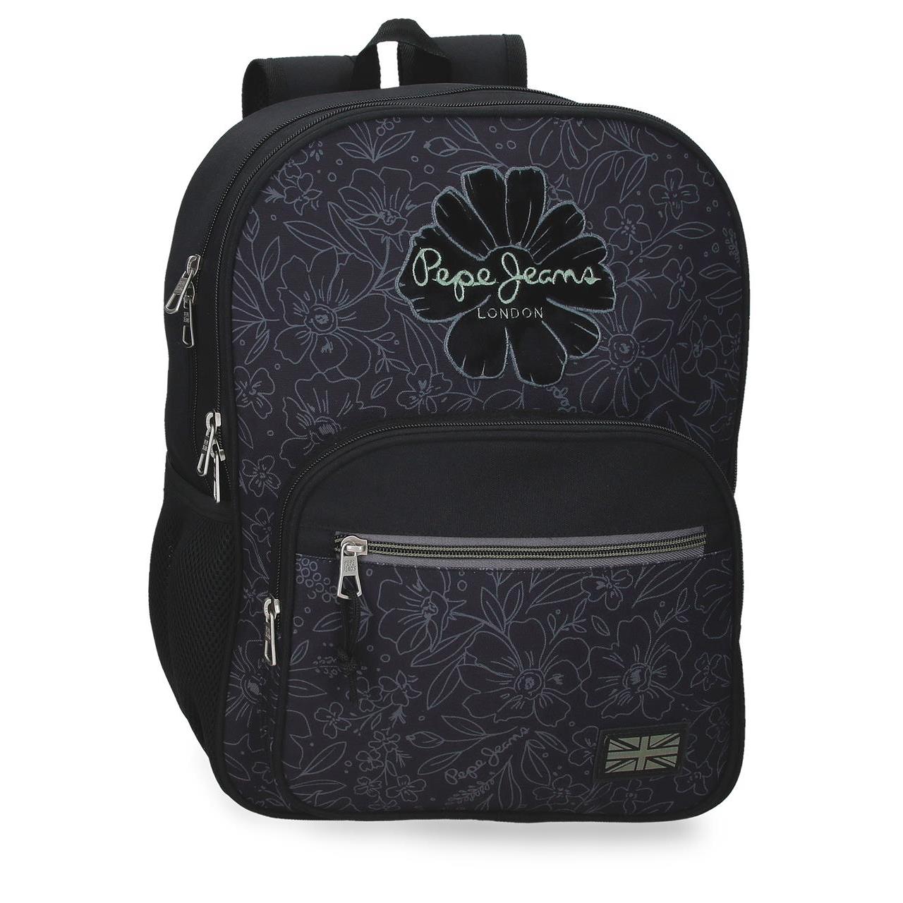 Mochila escolar adaptable a carro Pepe jeans Eloise negro
