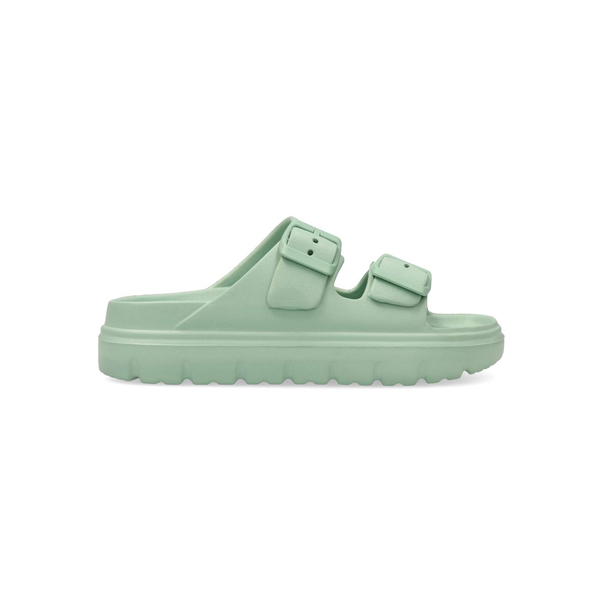 XTI - Sandalias bio confort con hebillas ajustables para niña, fabricadas en goma ligera y resistente, ideal para uso diario y actividades al aire libre, color beige