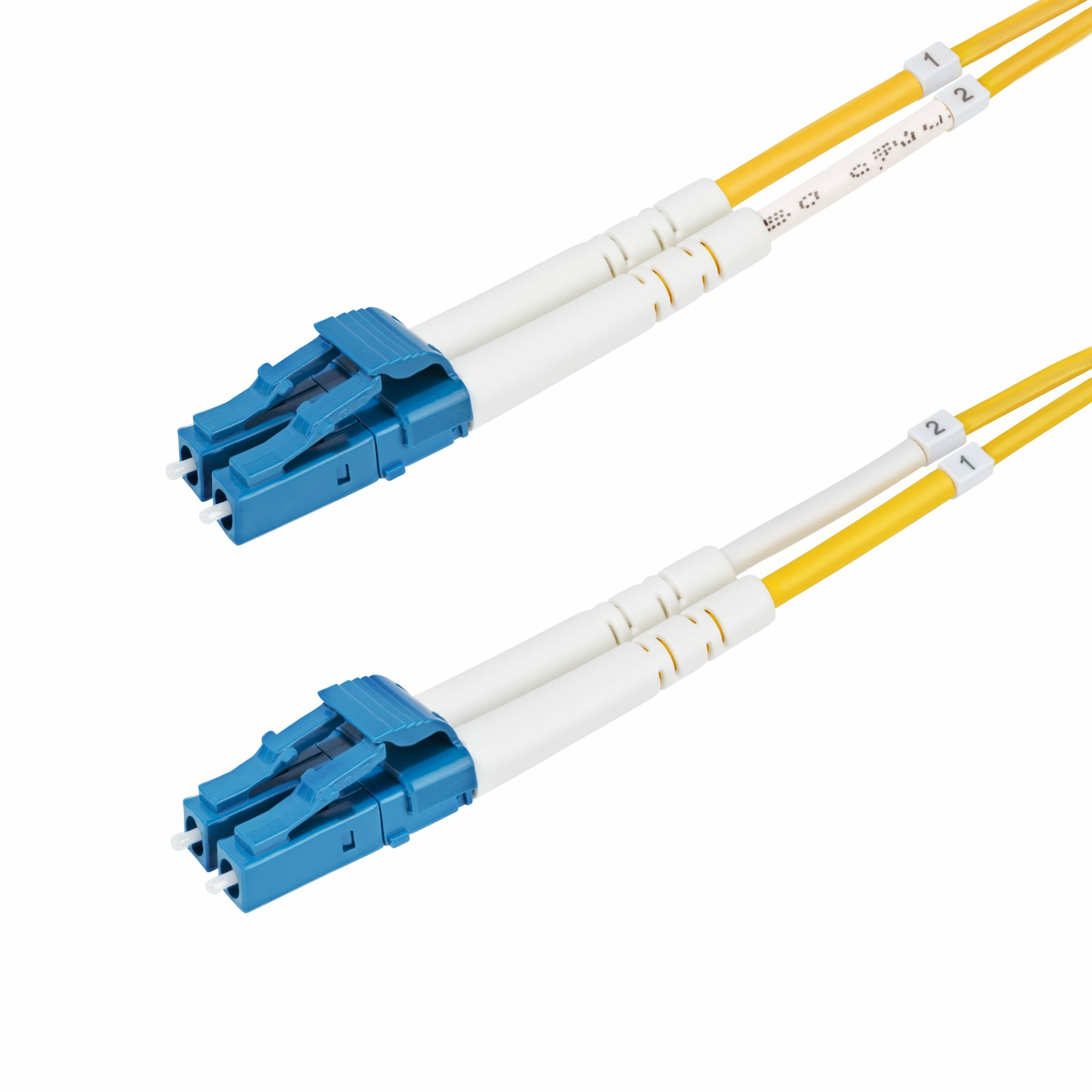 StarTech.com Cable de Fibra Óptica Dúplex LC a LC (UPC) OS2 Monomodo de 1m - 9/125µm - 100G - Resistente a Dobleces - Low Insertion Loss - Cable LSZH - Cable de Parcheo de Fibra