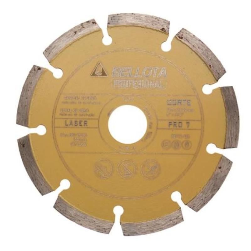 Disco diamante obra bellota 50711-230 laser pro 7, corte seco