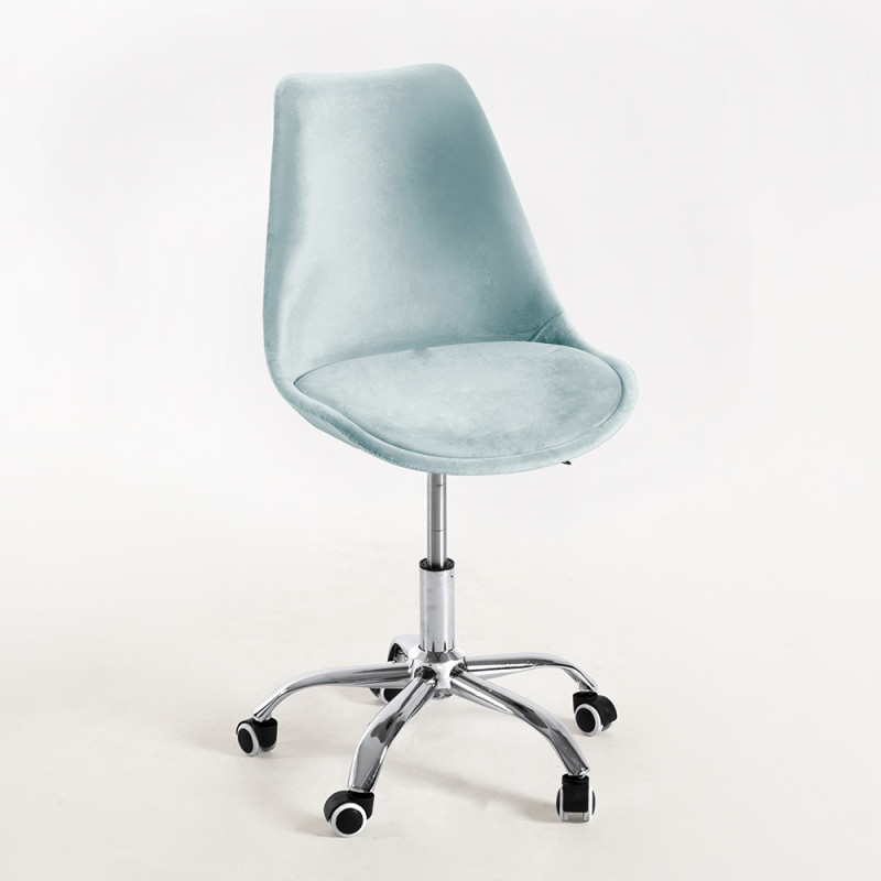 Regalos Miguel - Silla de Escritorio sin brazos Neo Terciopelo - Diseño innovador - Ideal para Estudio y Oficinas