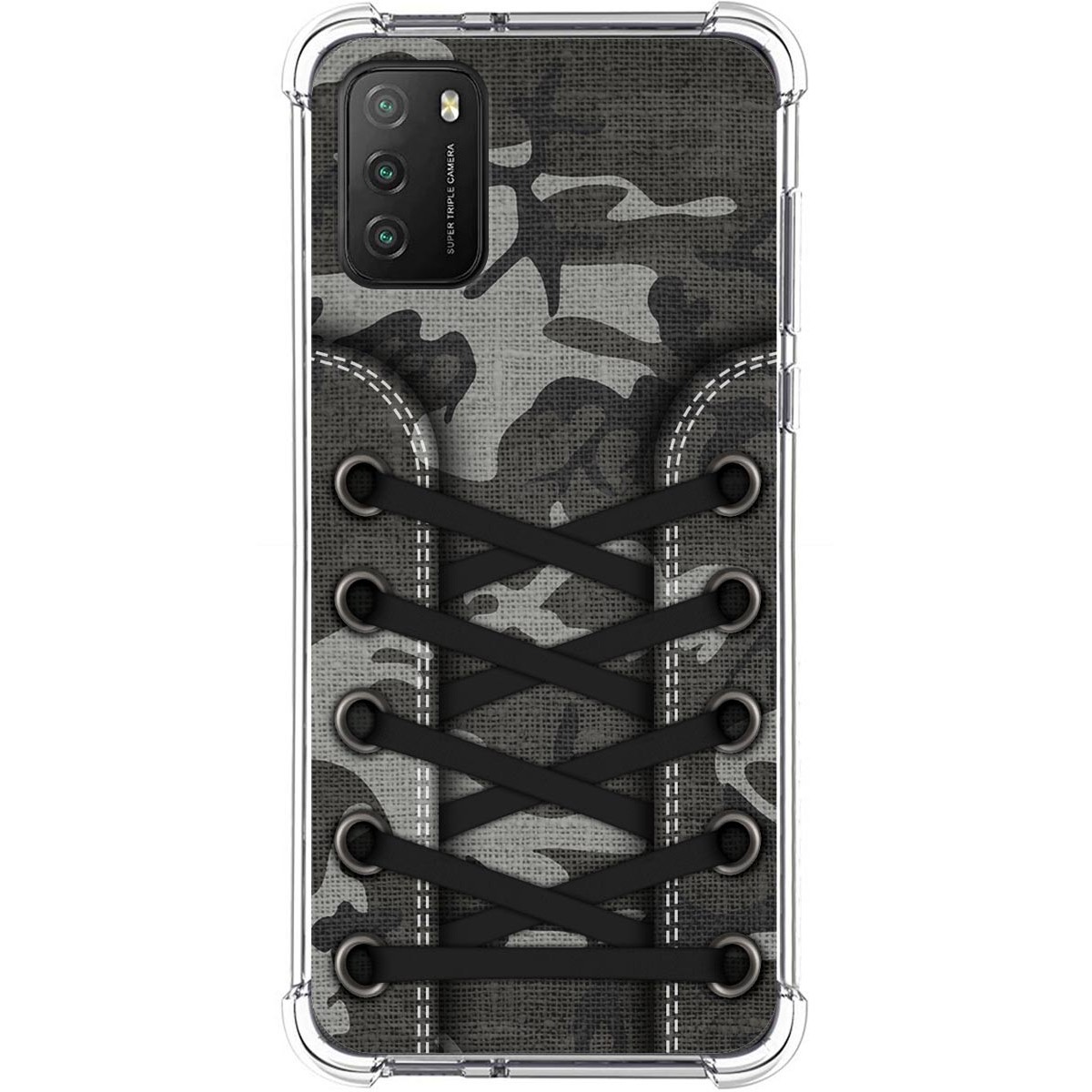 Tumundosmartphone Funda Silicona Antigolpes para Xiaomi POCO M3 / Redmi 9T diseño Zapatillas 15 Dibujos