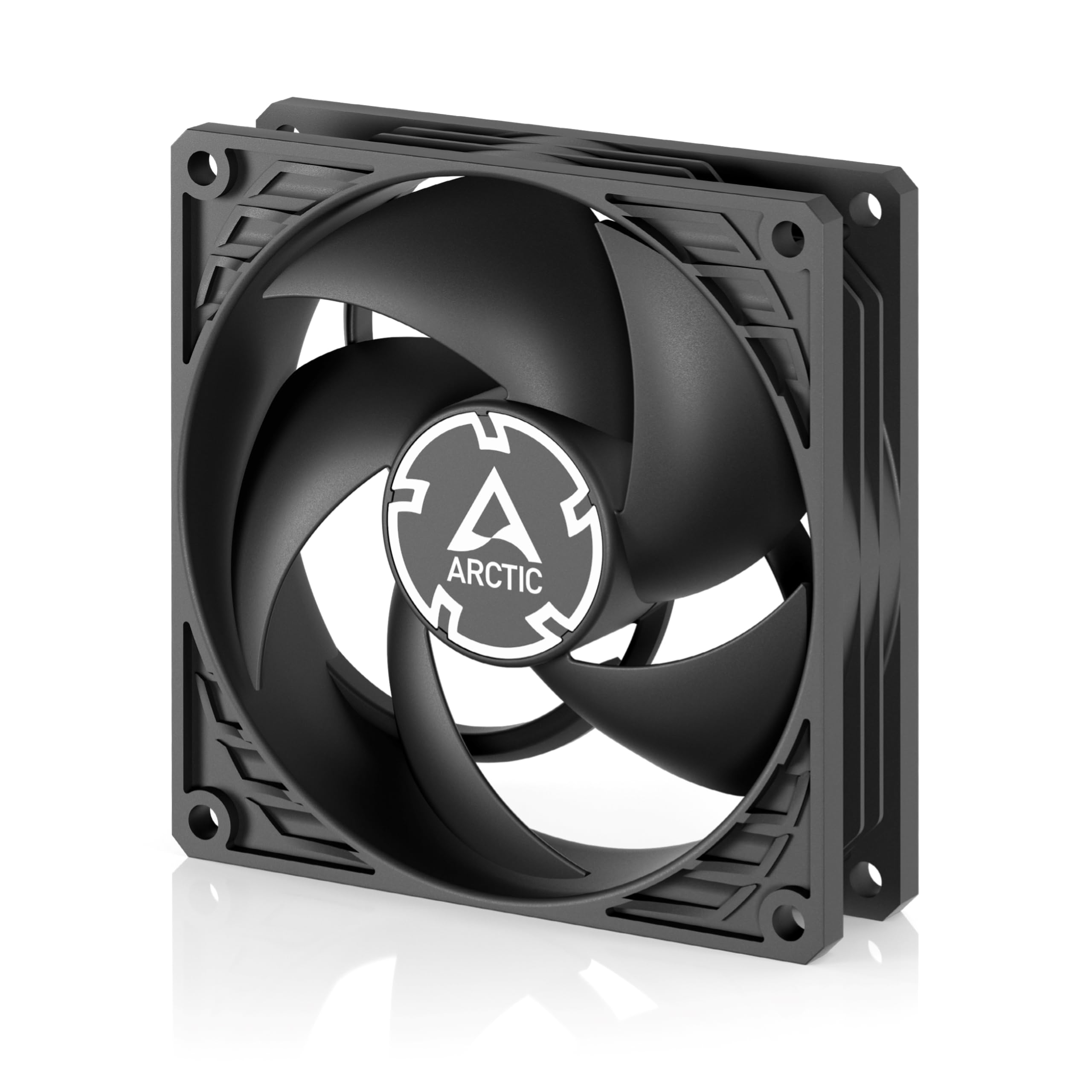 ARCTIC P9 MAX - Ventilador de PC, Ventilador de Caja PWM de 92 mm de Alto Rendimiento, 500-5000 RPM, optimizado para presión estática, Modo 0 dB - Negro