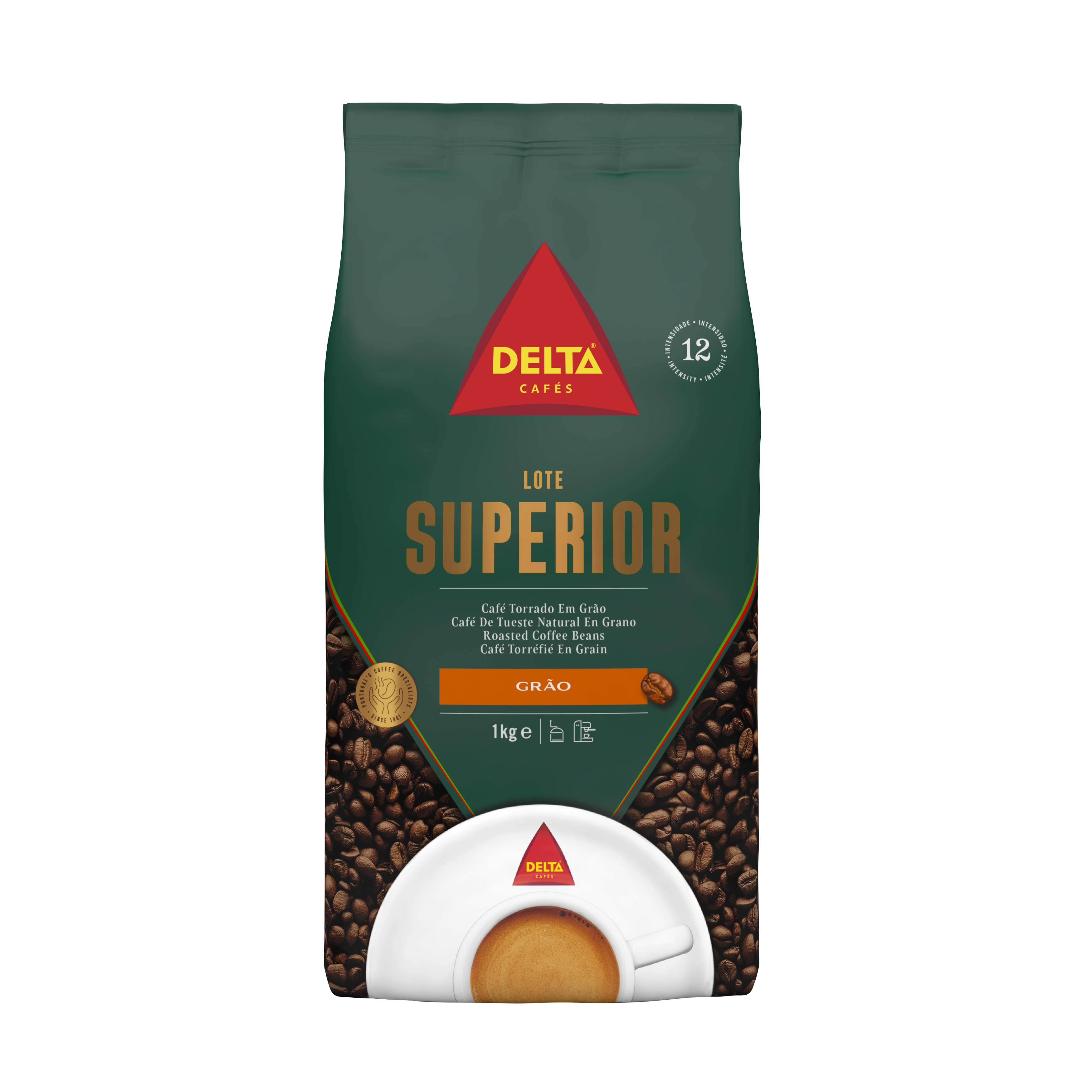Delta Lote Superior - Café en Grano Natural 1KG - Sabor persistente y bien definido