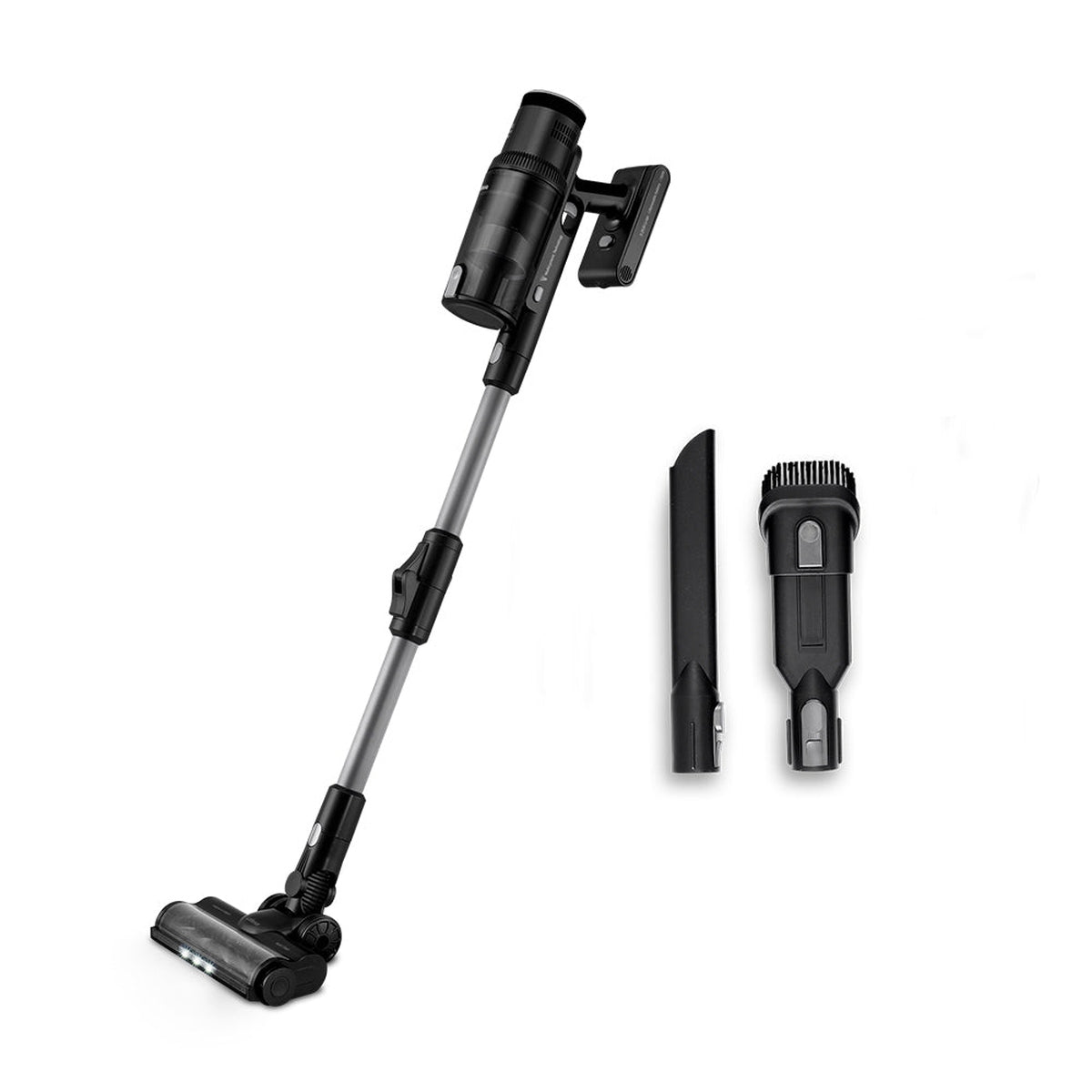 Ufesa - Aspirador escoba sin cable Inspire U7 Digital 29.6V con motor brushless de 500W, batería Li-ion 2000mAh (hasta 80 min), tecnología multiclónica y 4 modos de succión (Eco/Medio/Turbo/Auto) para todo tipo de superficies