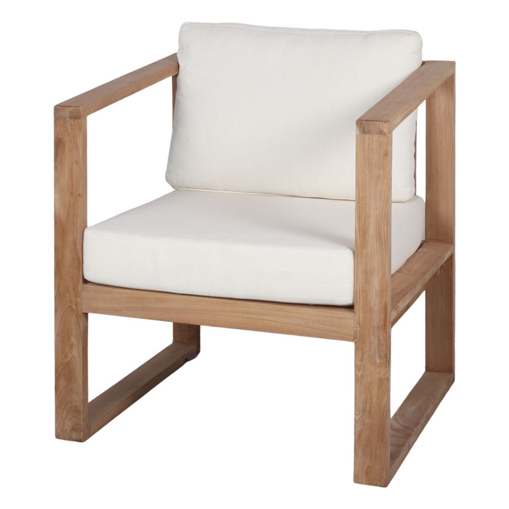 Sillón De Madera Con Cojines Borel - Misterwils Furniture For Free Souls 74x80x68