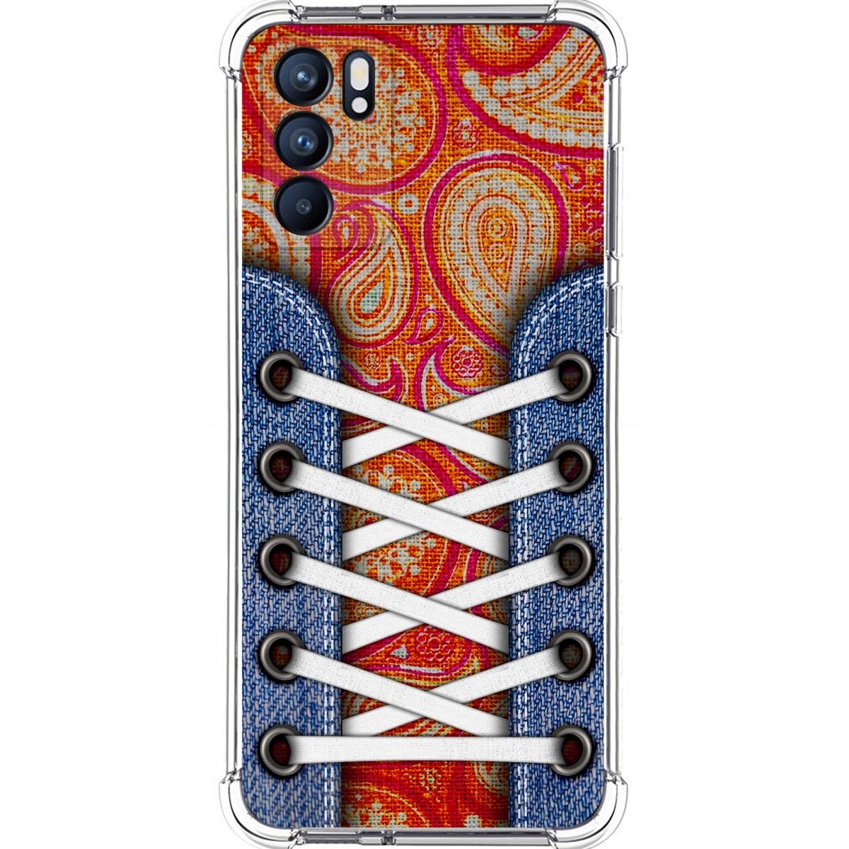 Funda Silicona Antigolpes para Oppo Reno 6 5G diseño Zapatillas 10 Dibujos