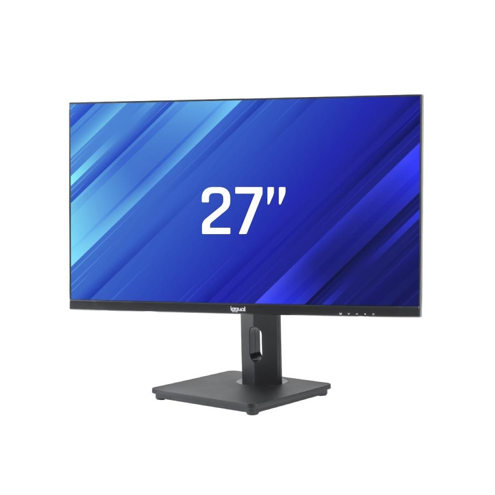 iggual Monitor 27" FHD VGA HDMI 100Hz pivotante AA