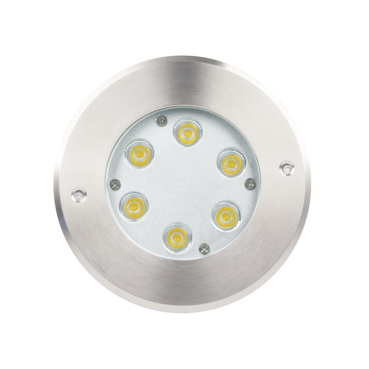 Ledkia Foco Exterior LED 7W Empotrable Suelo Inox 3000K Blanco Cálido