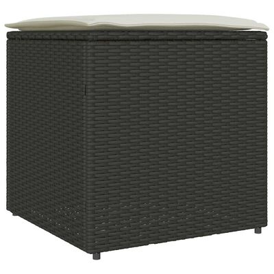 vidaXL Caja de cojines 50 x 50 x 50 cm ratán sintético