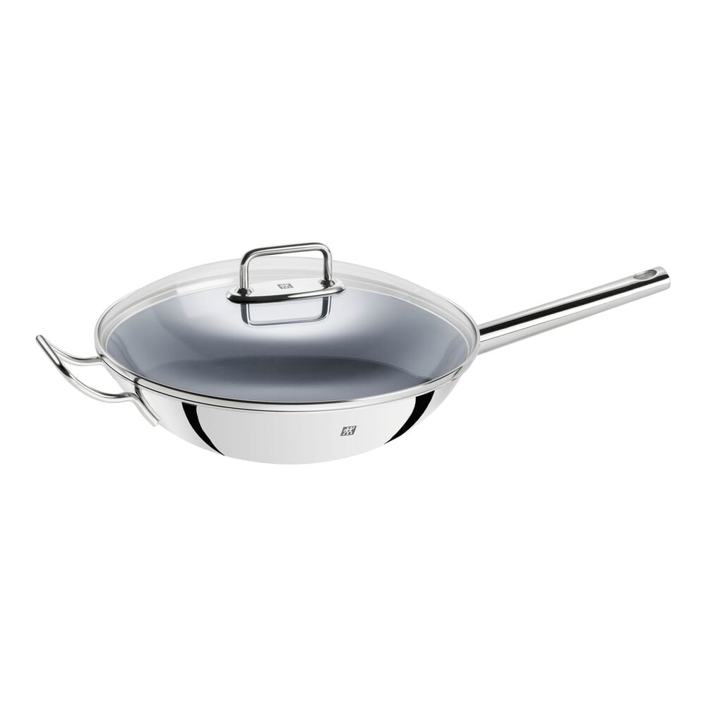 ZWILLING Plus Wok 32 cm, 18/10 Acero inoxidable, Plata