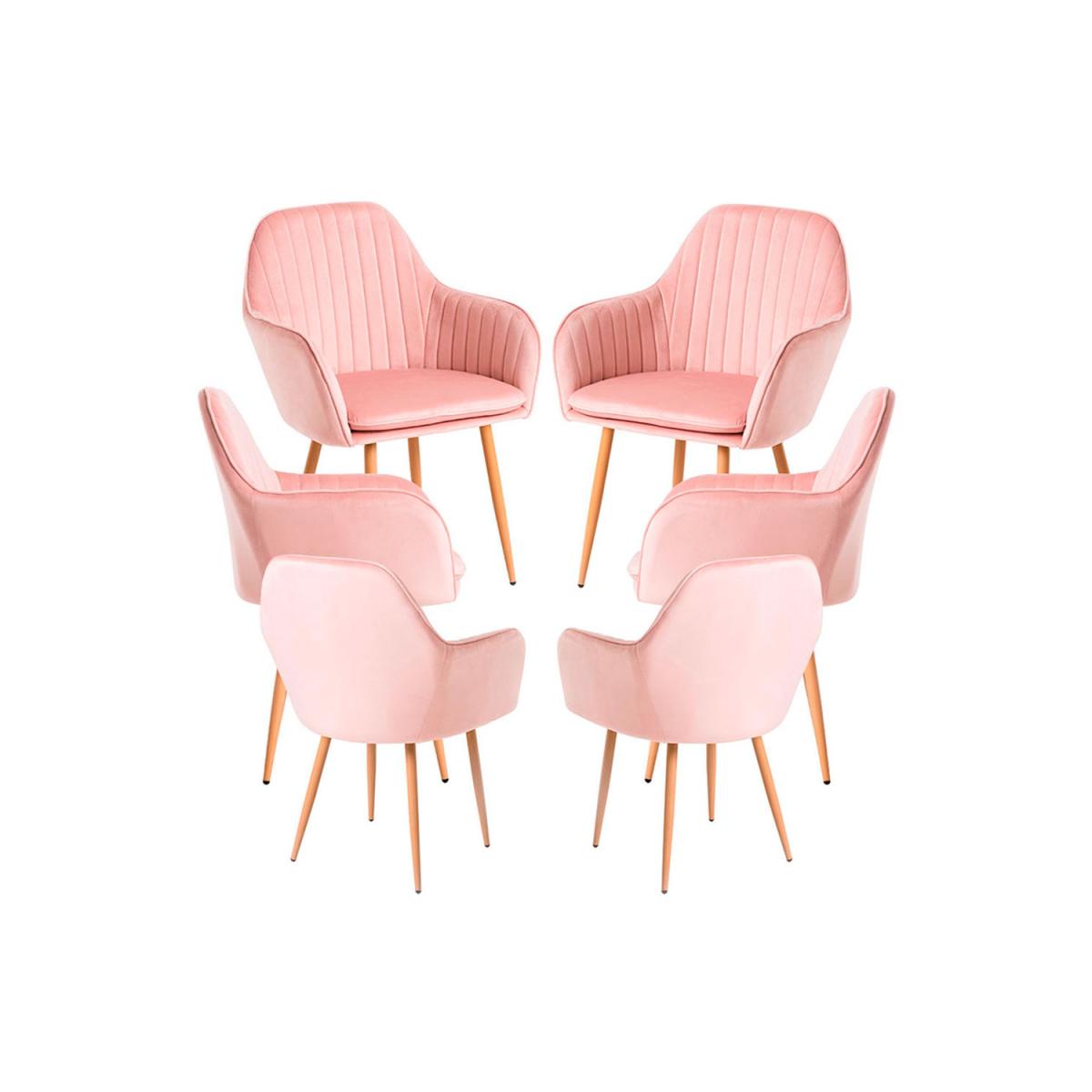 Regalos Miguel - Packs Sillas Comedor - Pack 6 Sillas Chic - Rosa