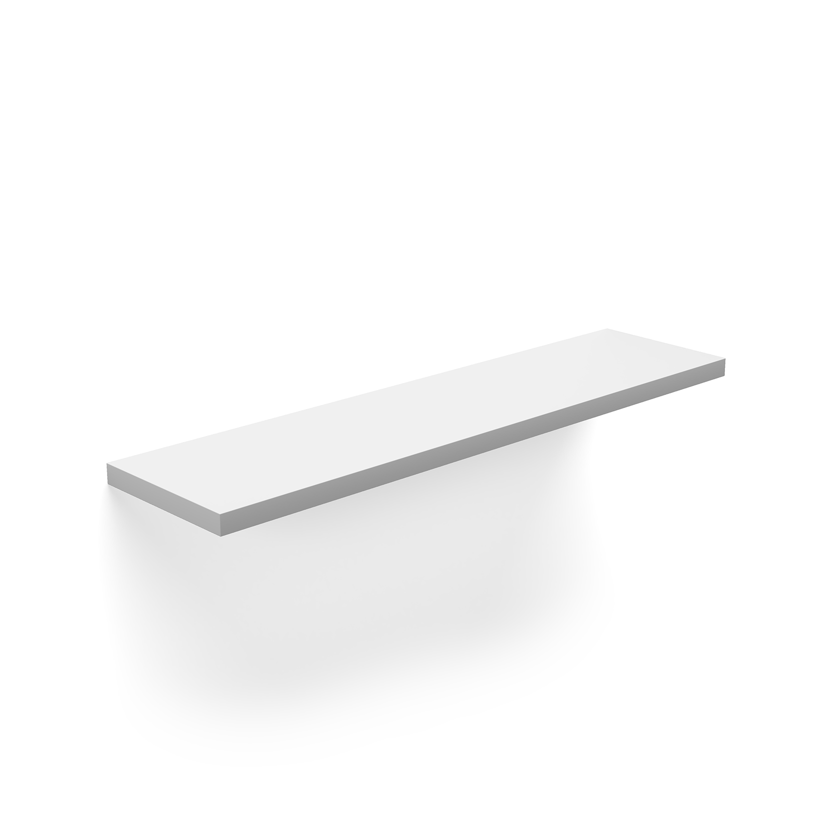 Estante suspendido de Herdasa, modelo LINE de melamina, 90x18cm