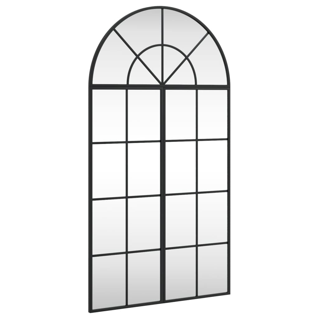 vidaXL Espejo de Pared Arco Decoración de Pared para Salón Pasillo Hierro Negro Dimensiones 60 x 70 cm,  60 x 90 cm,  80 x 80 cm y mas