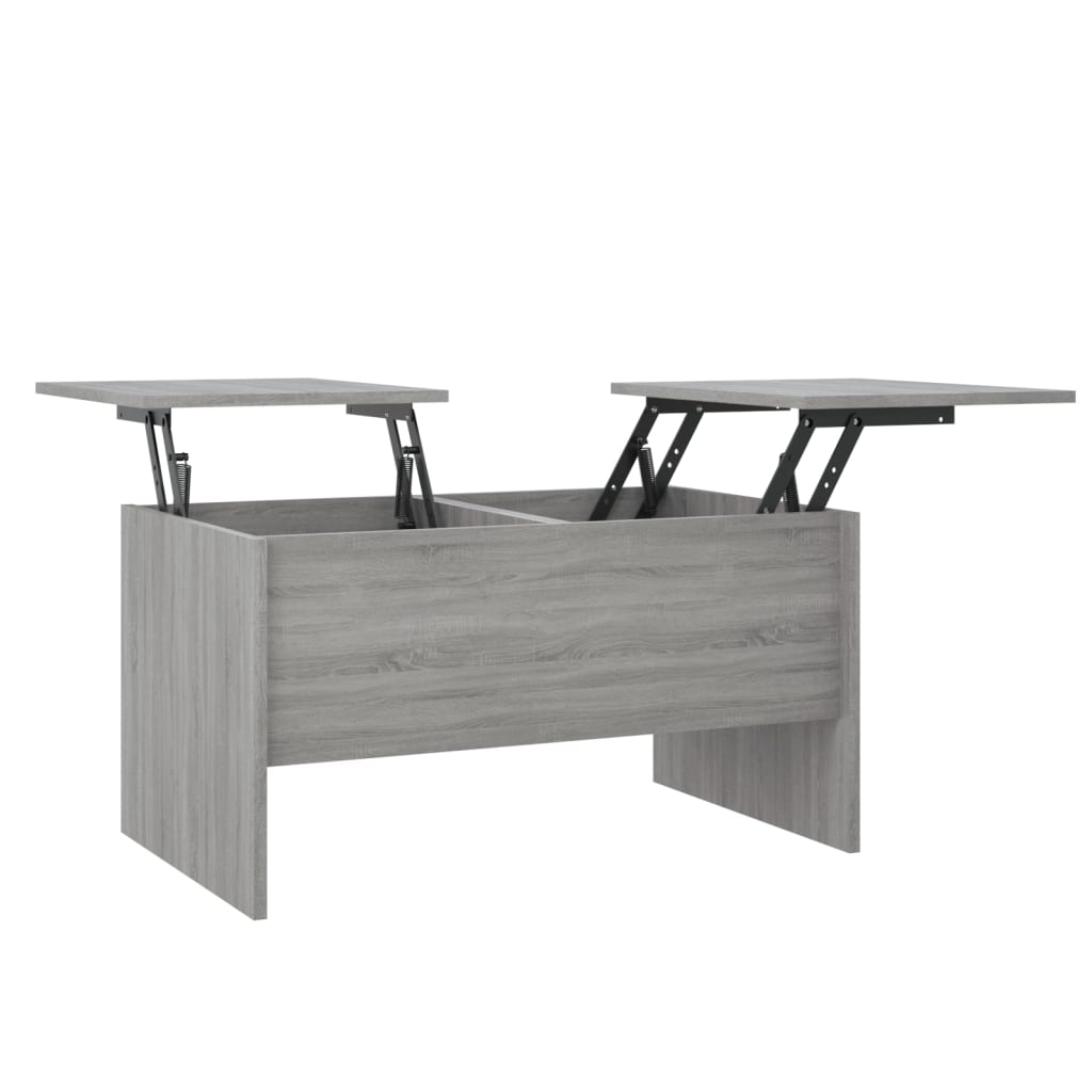 Vidaxl Mesa de Centro Madera de Ingeniería Roble Sonoma 80x50x42,5 Cm