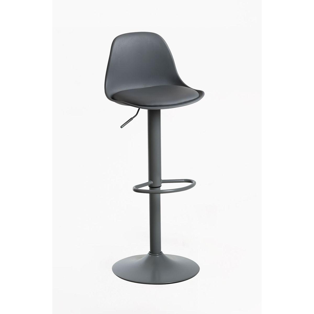 Regalos Miguel - Packs Taburetes Cocina - Pack 4 Taburetes Tulipa Total - Gris oscuro