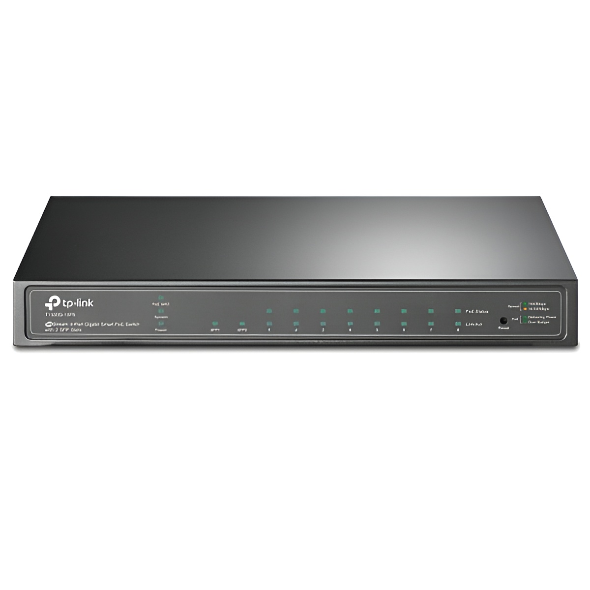 Switch semigestionable tp-link t1500-10ps 8p giga poe (53w)+ 2p sfp rack