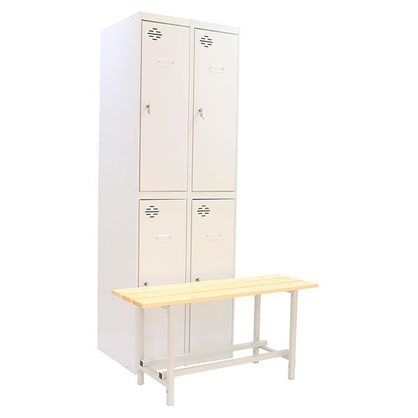 Estantería SIMONRACK Simonlocker diy tan 2/4 400 (ini+addi+bench) gris