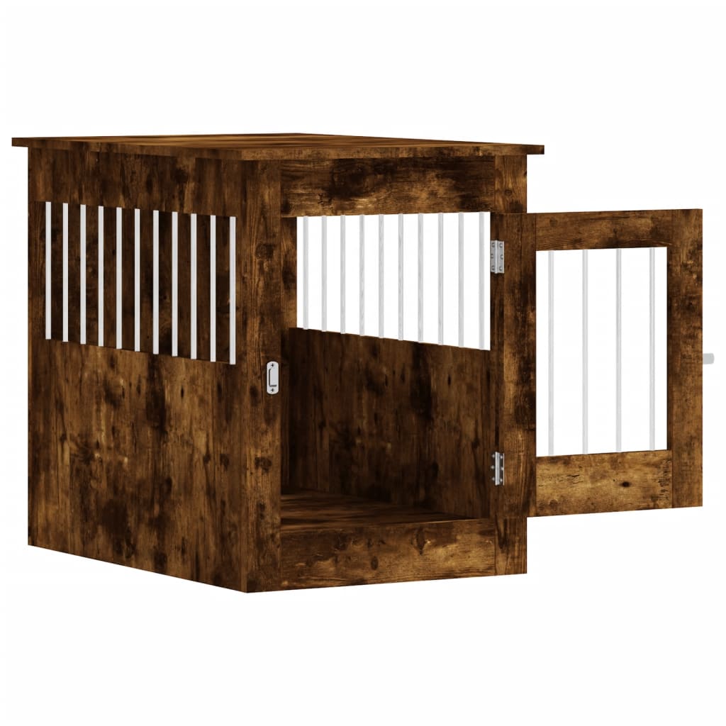 vidaXL Jaula para Perros Caseta Perrera Refugio Madera de Ingeniería Color Roble Sonoma,  Blanco,  Gris sonoma y mas