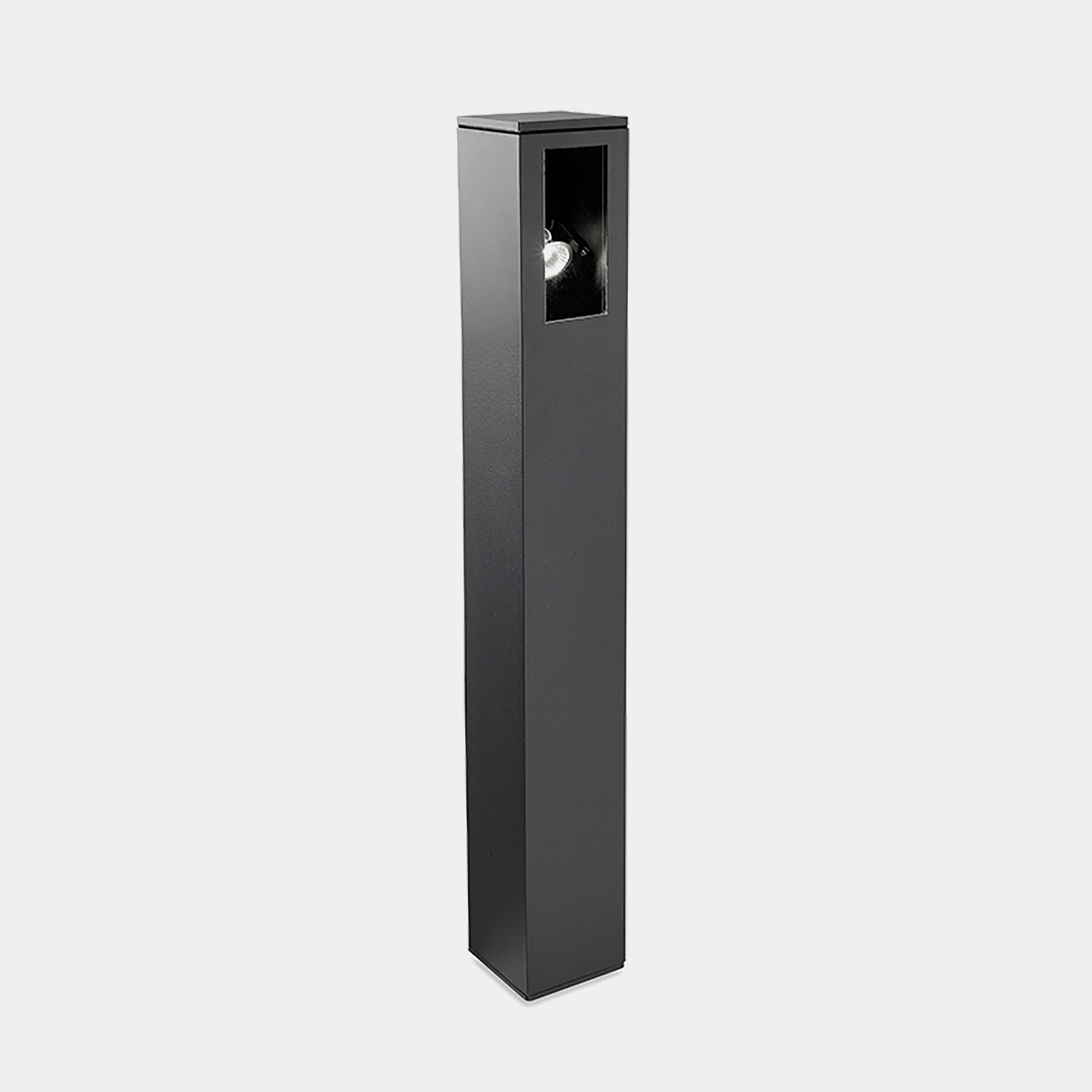 LEDS·C4 Baliza Ip66 Way 1000Mm Gu10 8W Gris Urbano 271Lm
