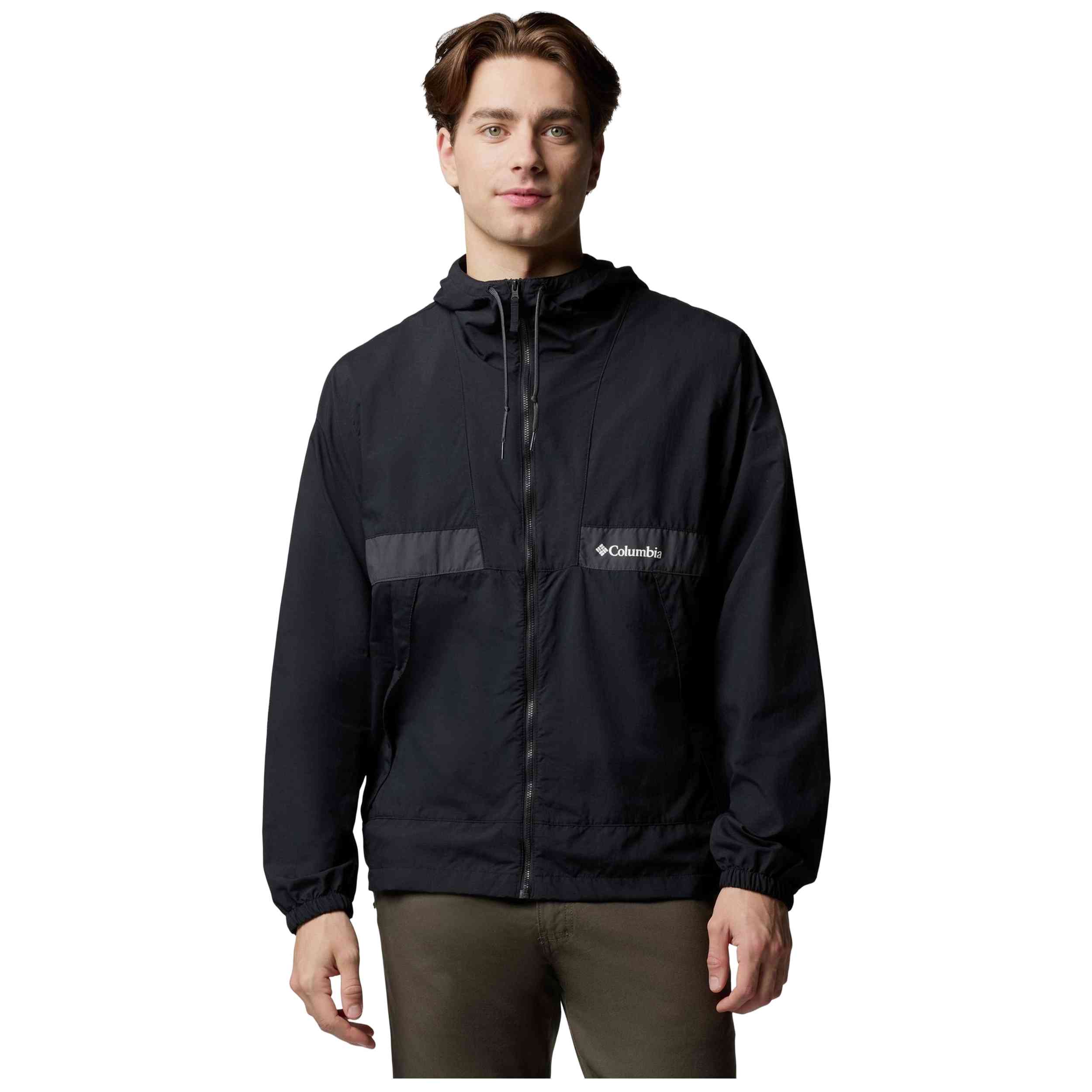 Chaqueta Columbia modelo Chaqueta con capucha Columbia Spire Valley Windbreaker negro para Hombre en color Negro