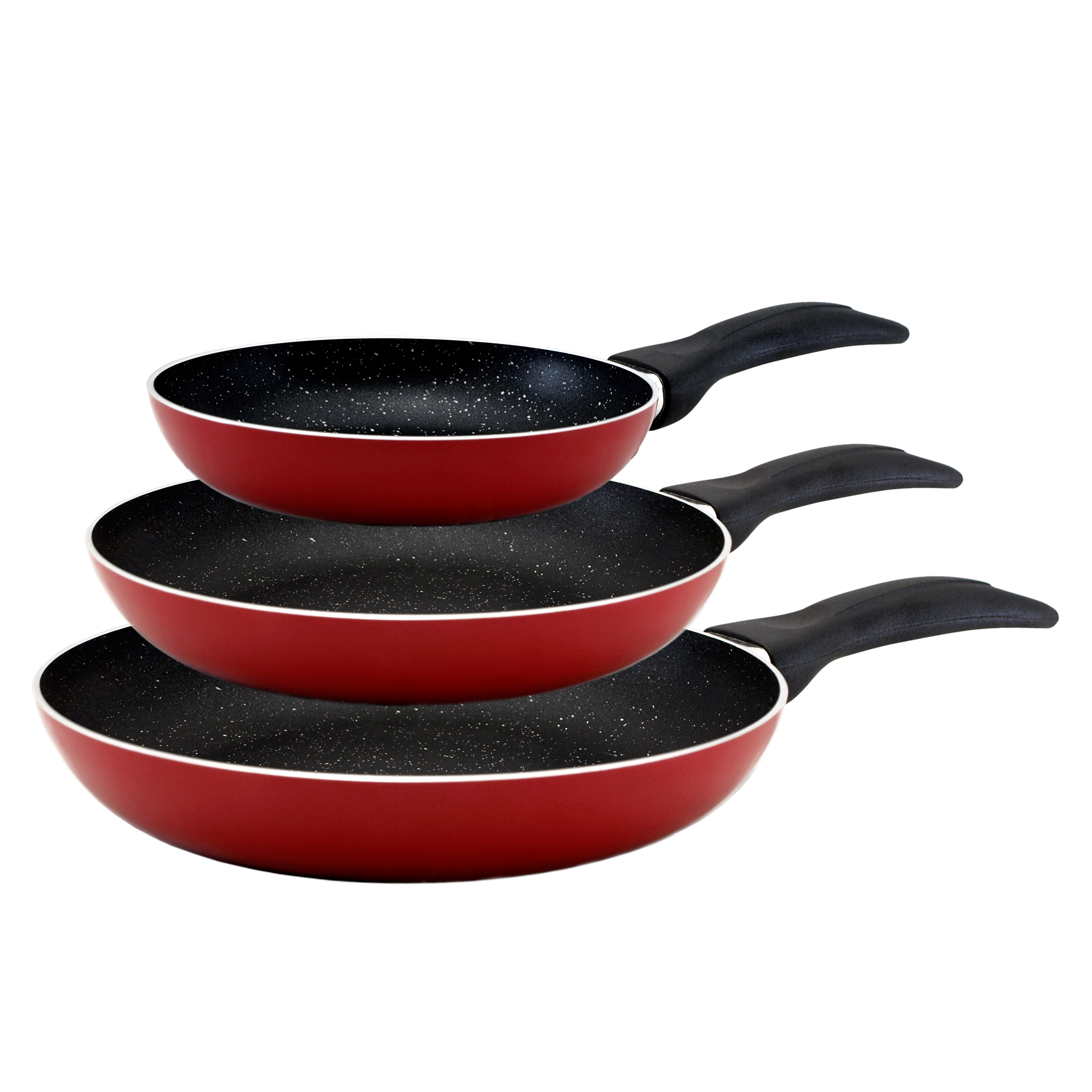 Set de 3 sartenes de aluminio prensado: Ø 16, 20 y 24 cm - SAN IGNACIO